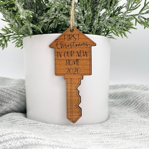 Christmas New Home Gift - New Home Ornament - Our First  House/Home - House Ornament - Commemorative Home Purchase - Real Estate Gift