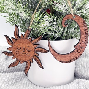 Ornamenti Sole e Luna, Ornamenti Boho, New Age