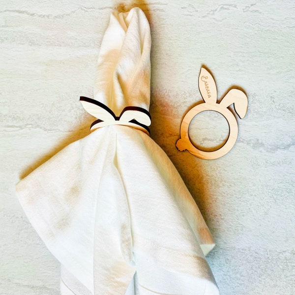 Easter Napkin Rings, Personalized Napkin Rings, Easter Table Decor