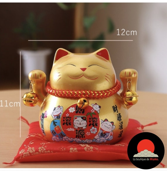 Tirelire en céramique japonaise Daruma Lucky Cat, ornement de