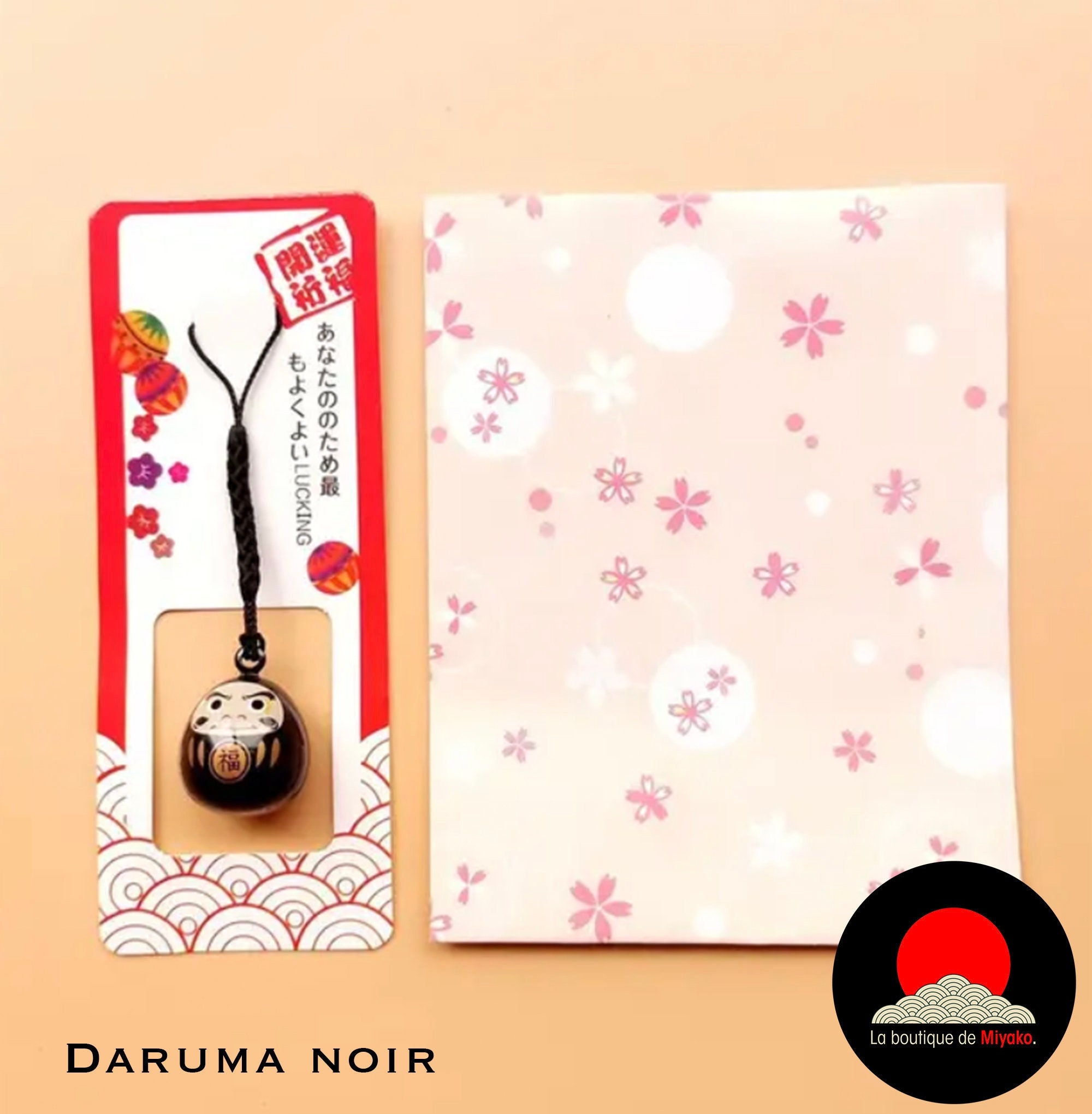 Marque-page japonais fabriqué à la main au japon techniques maki-e, kabuki,  geisha, sakura, daruma, porte shinto, kinkaku-ji, kiyomizu-dera -   France