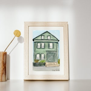 Lizzie Borden House - Watercolor - Watercolor Art Print - Lizzie Borden - The Lizzie Borden House - House - Architecture - Fine Art Print