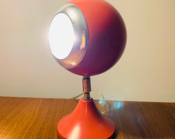 Vintage Vtg JC Penney Telescoping Chrome Orb Eyeball Desk Table Lamp Light MCM Mid Century