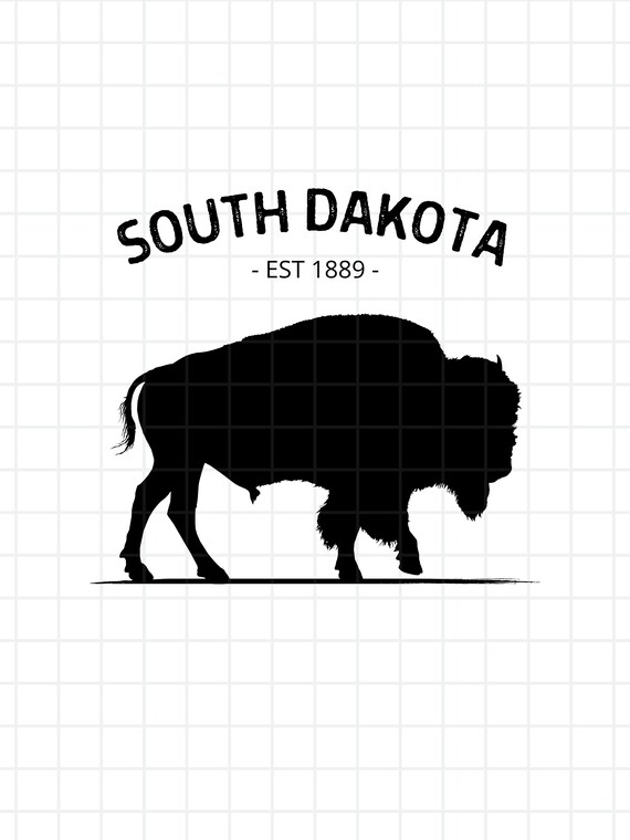 South Dakota Buffalo Est 1889 Outdoor SVG Coffee Mug Svg Etsy