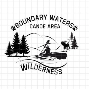 Boundary Waters Canoe Area Wilderness SVG/Png- BWCA, Pine Tree, Outdoor, Coffee Mug, Sticker Png, T-Shirt, Silhouette, Svg for Cricut, CNC