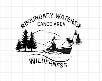 Boundary Waters Canoe Area Wilderness SVG/Png- BWCA, Pine Tree, Outdoor, Coffee Mug, Sticker Png, T-Shirt, Silhouette, Svg for Cricut, CNC