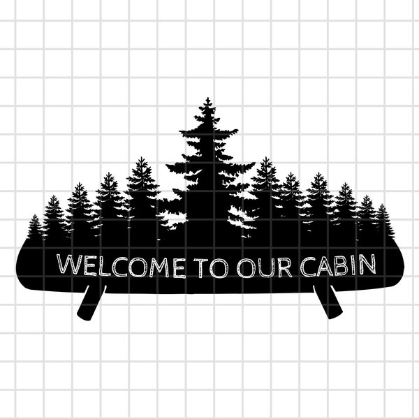 Personalized Cabin Canoe Sign SVG, Digital, Vector, Clipart, Canoeing, Cricut, Woods, burning, Engraving, Sticker Png, T-Shirt, Silhouette