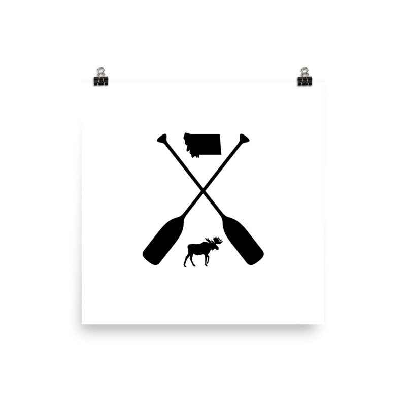 Montana Moose With Paddles SVG Lake Svg MT Svg Coffee Mug - Etsy