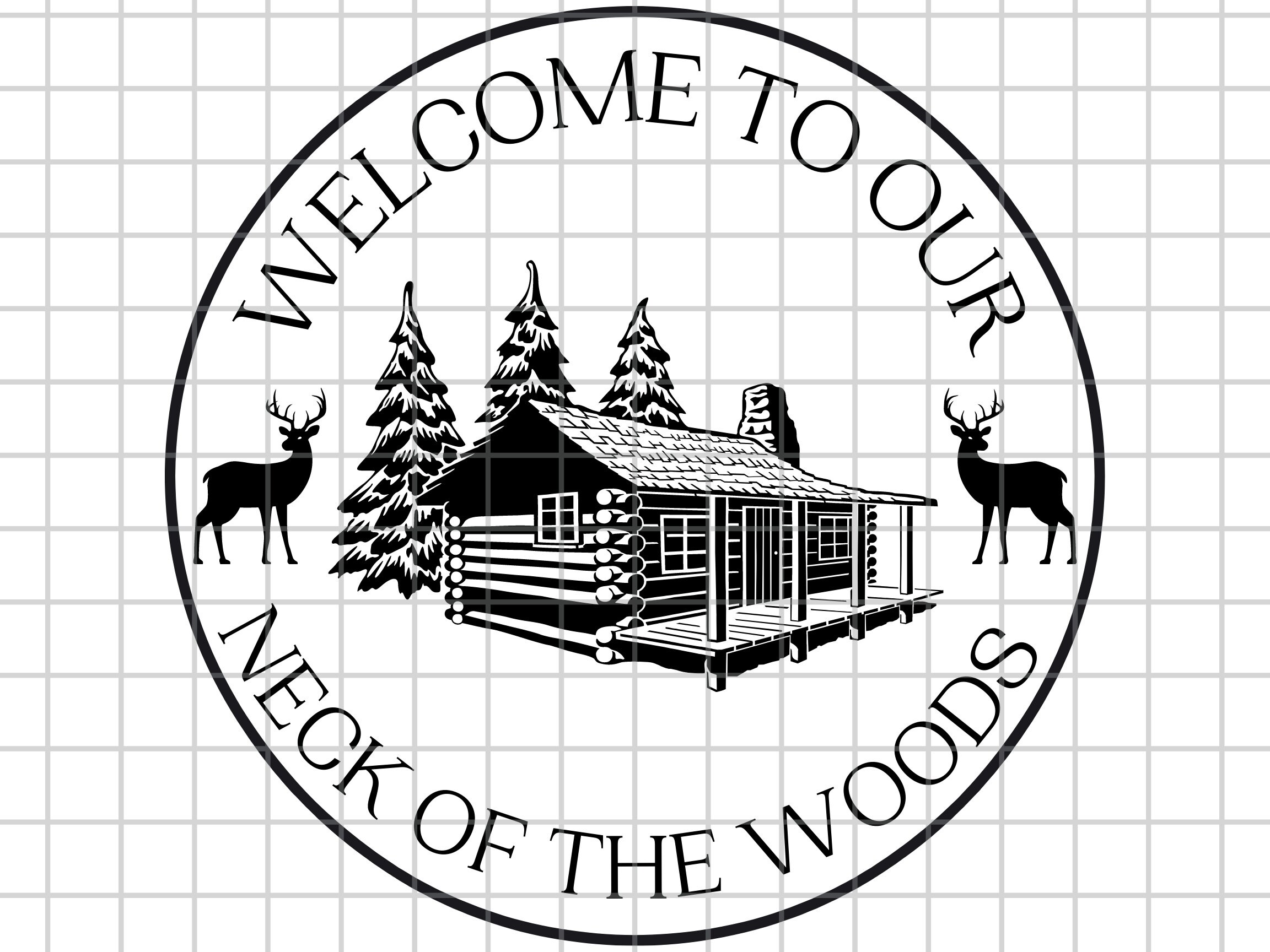 Cabin in Woods Sign Sign SVG, Hunting, Deer, Quote SVG, Coffee