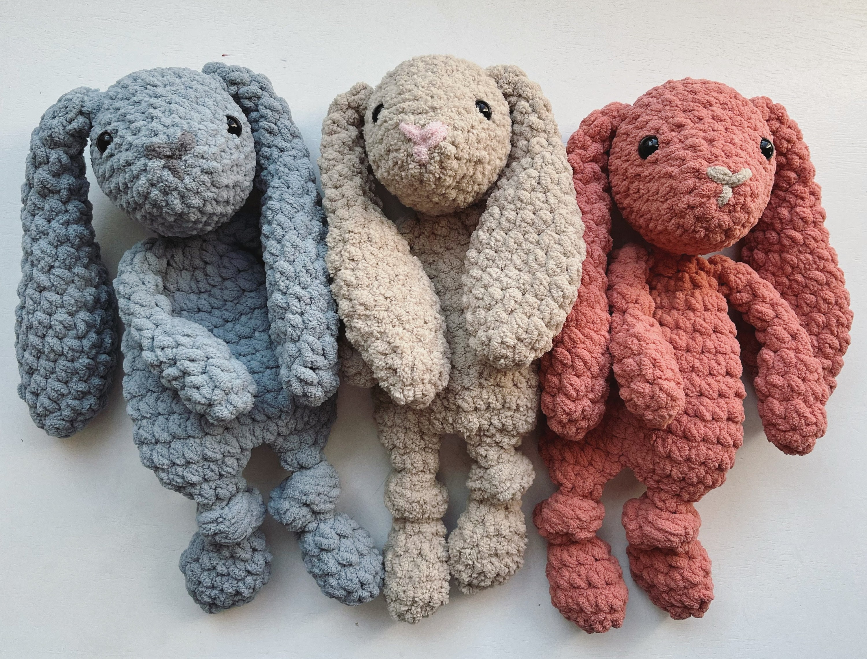 Bunny Lovey Crochet Bunny Bunny Snuggler Honey Bunny Etsy