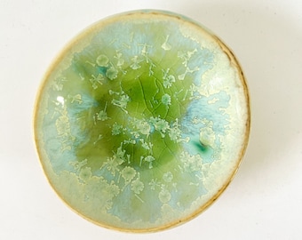 Ceramic crystallized catch all dish