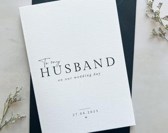 Gepersonaliseerde bruiloftsbedankkaart voor aanstaande echtgenoot - sentimenteel aandenken van bruid of bruidegom - aangepaste trouwkaartcadeau