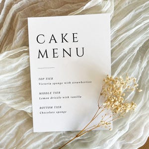 Minimalistisches Hochzeitsschild, personalisiert und bedruckt