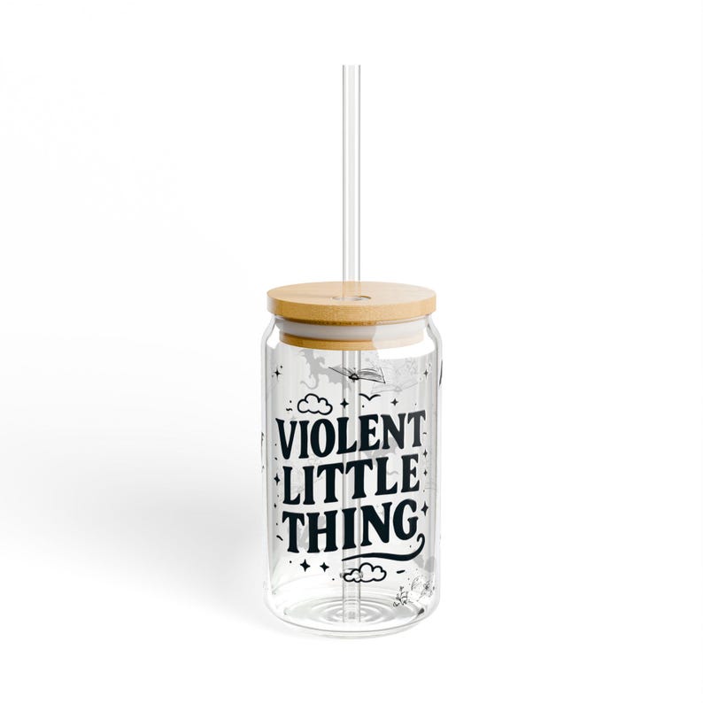 Vaso de vidrio Fourth Wing, taza con cita de Xaden, lata de vidrio para café helado, regalo para amantes de los libros, artículos para beber para lectores de fantasía, regalo para lectores de libros imagen 10
