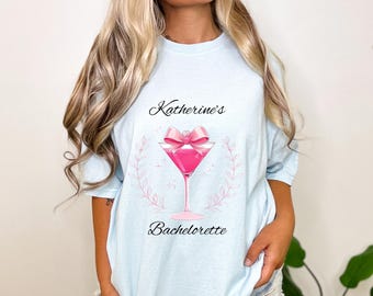 Personalized Bachelorette Martini T-Shirt, Martini Bachelorette, Comfort Colors Shirt, Dirty Martini, Bachelorette Martini Shirt, Bach merch