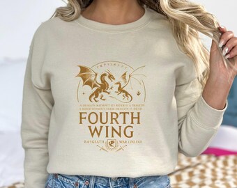Fourth Wing Sweatshirt: Dragon Rider Graphic Sweatshirt
