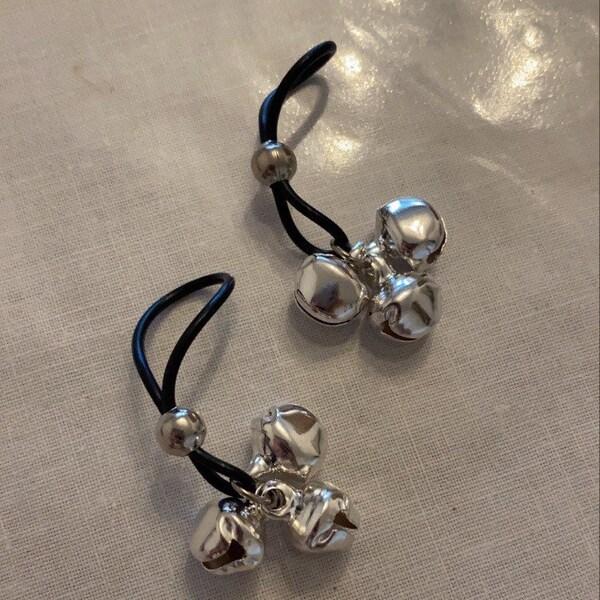 Silikon Non-Piercing Birne Tropfen Silber Glocken Nippel baumeln