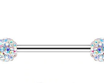 CZ Crystal Stainless Steel Piercing