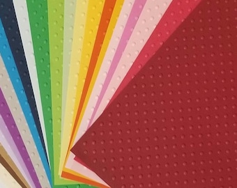 Swiss Dot Embossed Cardstock Paper: 5x7 Variety Pack (25 pc)