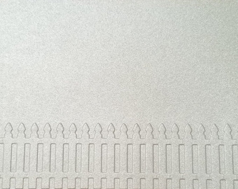12 Embossed Paper Fence Background | Embossed Card Front Topper