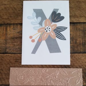 Boho Note Cards with Initials - Personalized
