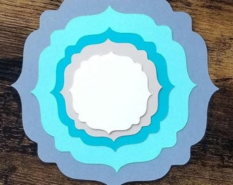Scalloped Circle Cardstock Die Cuts: 50 Pc