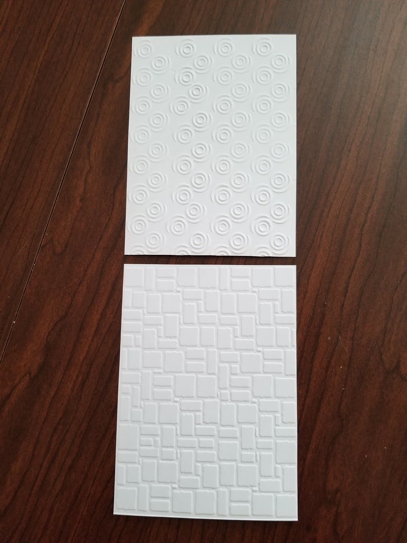Set of 12 Embossed Cardstock Paper 4x6 Embossed Backgrounds Etsy
