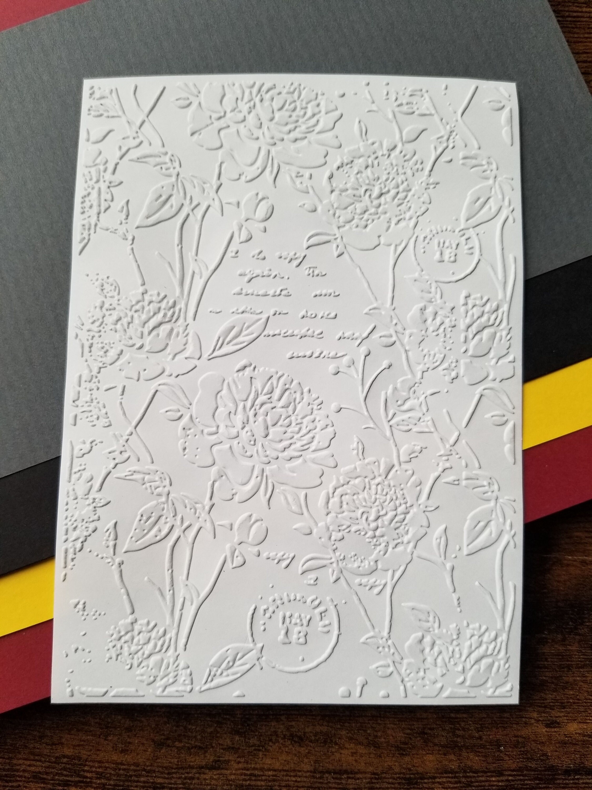10 Embossed Floral Cardstock Backgrounds - Etsy