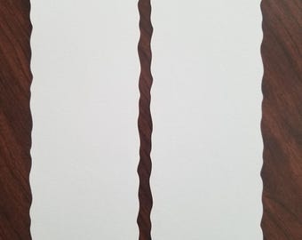 Watercolor Paper Bookmark Blanks: Scalloped Edge