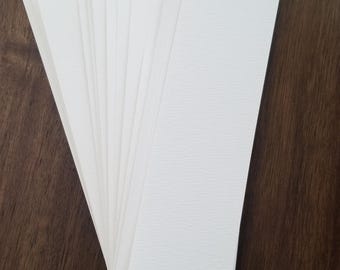 SCRAPBUSTER: 150 Pc. Watercolor Set - (2.25x8") Bee Brand Hand Cut Paper Blanks