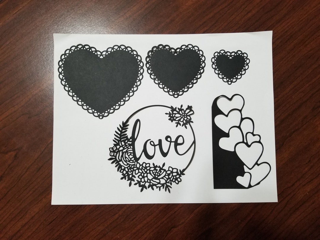 Die Cut Paper Lace Embellishments - Set of 5 - Etsy