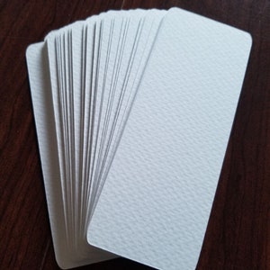 Watercolor Paper Bookmark Blanks: Die Cut Card Making Set (2.5&quot; x 6.5&quot;)