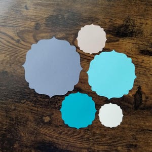 Scalloped Circle Cardstock Die Cuts: 50 Pc