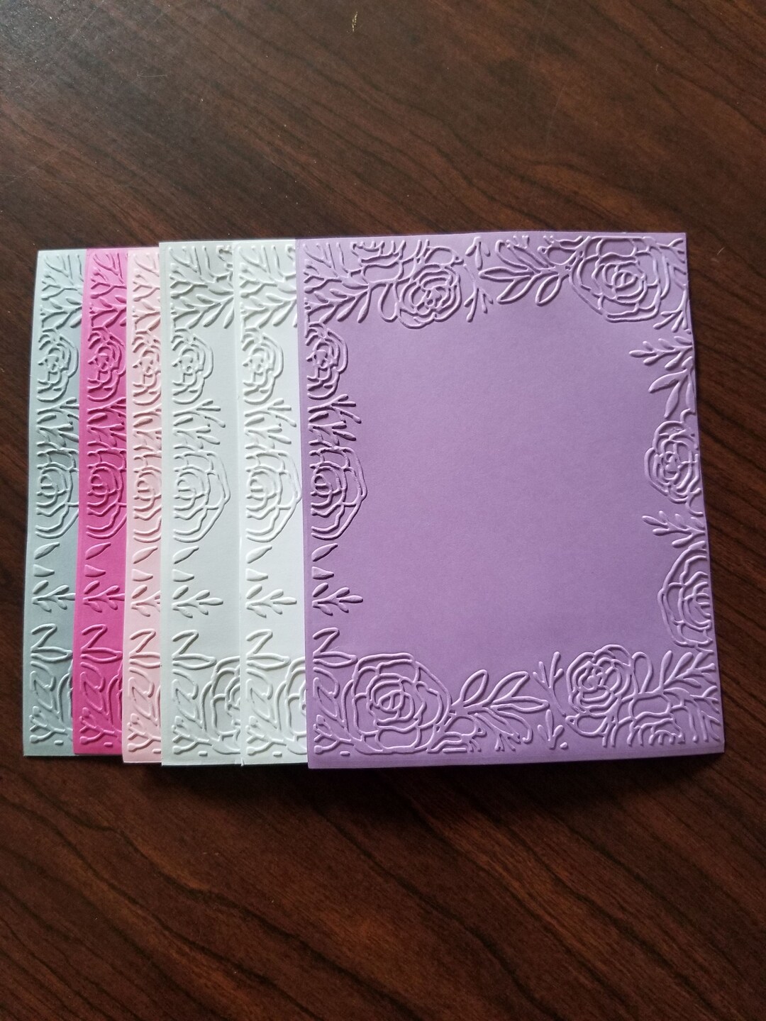 Embossed Floral Cardstock: 4x6 Mixed Media Paper, Set of 12 - Etsy