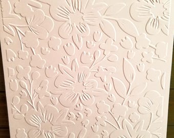 Embossed 5x7 Cardstock Backgrounds, Toppers and Card Fronts