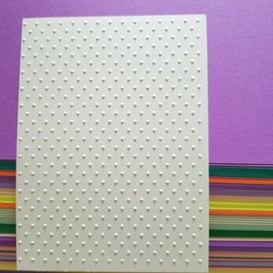 Embossed Swiss Dot Cardstock: 4x6 Card Fronts, Set of 10