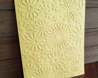Embossed Floral Cardstock Paper Set: Card Making, Scrapbook, Junk Journal Supplies