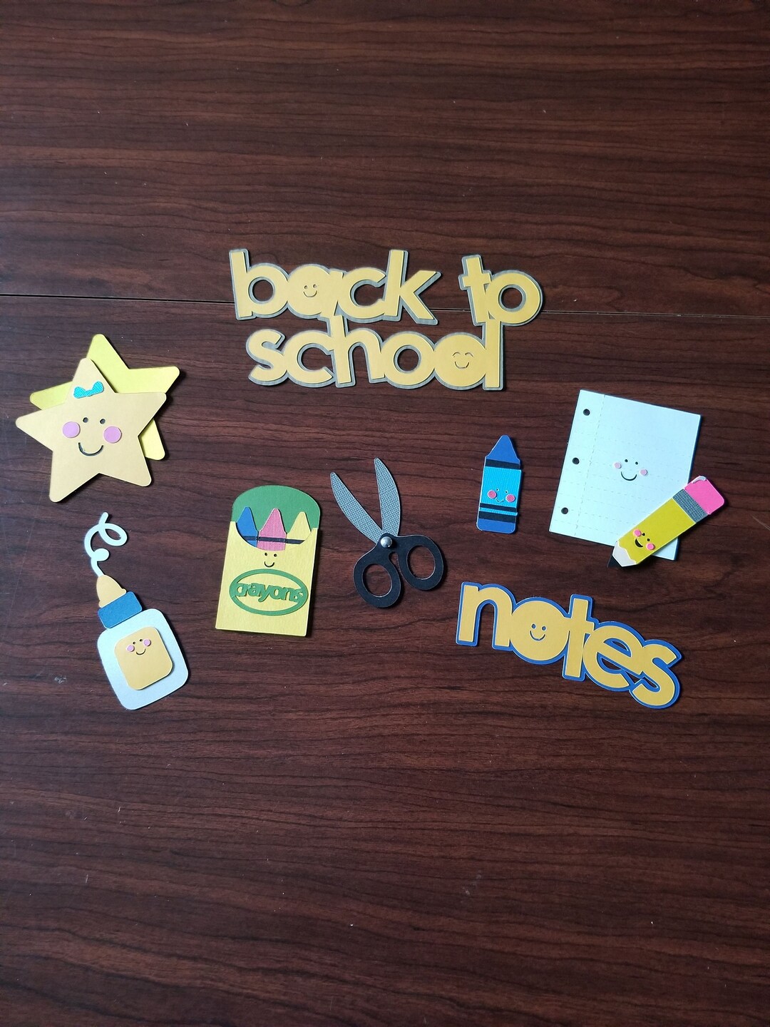 Back to School Bulletin Board Die Cut Set of 10 Etsy