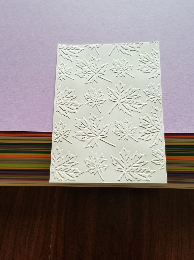 Embossed Cardstock Background Sheets Embossed Card Front Etsy