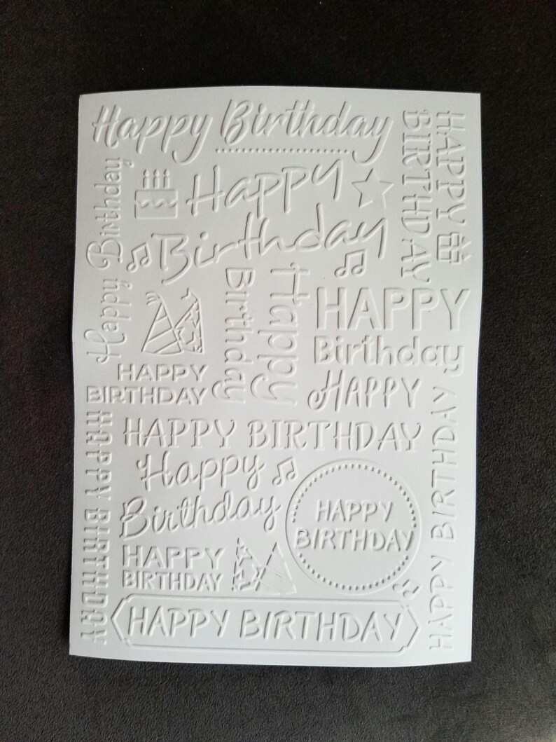 10 Embossed Cardstock Backgrounds, Toppers and Card Fronts - Etsy