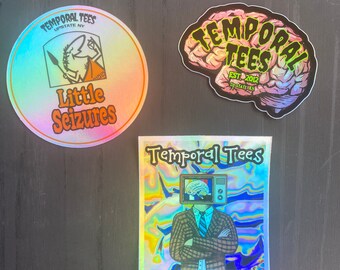 Temporal Tees HOLOGRAPHIC sticker pack