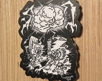 Brain Zap Sticker