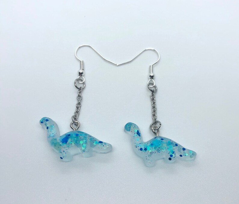 cute dinosaur resin earring