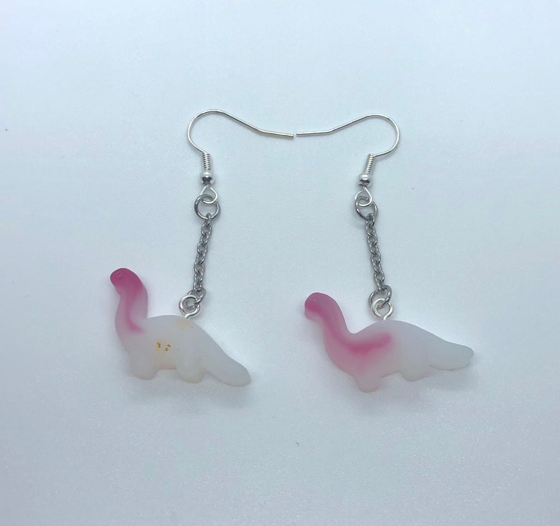 cute dinosaur resin earring