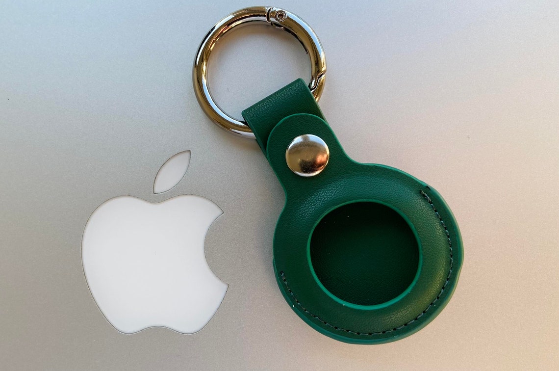 Apple AirTag Leather Case Cover for AirTags Keychain Sleeve Etsy