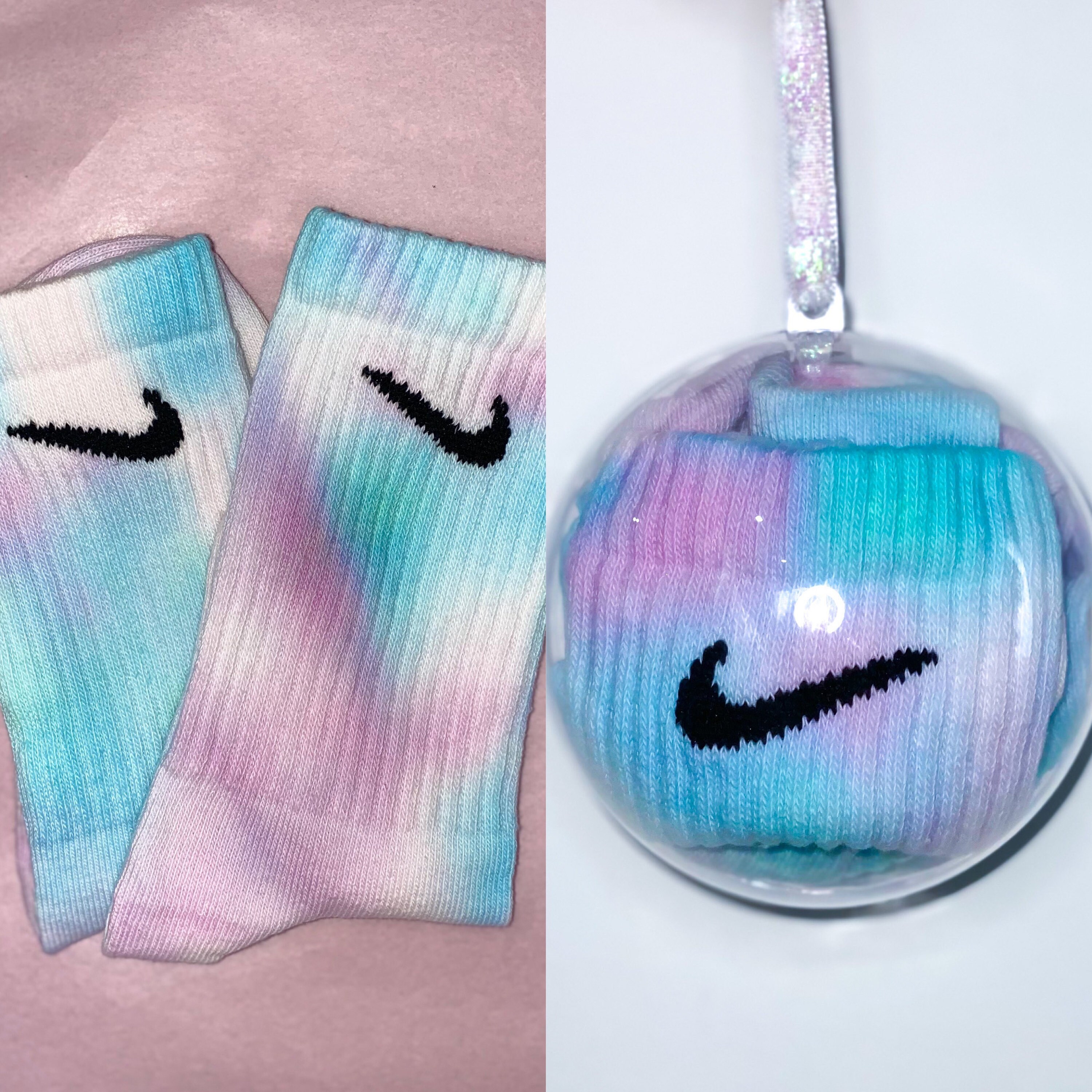 Nike Unicorn Tie Dye Ankle Socks Lovingly Hand Customised | Etsy
