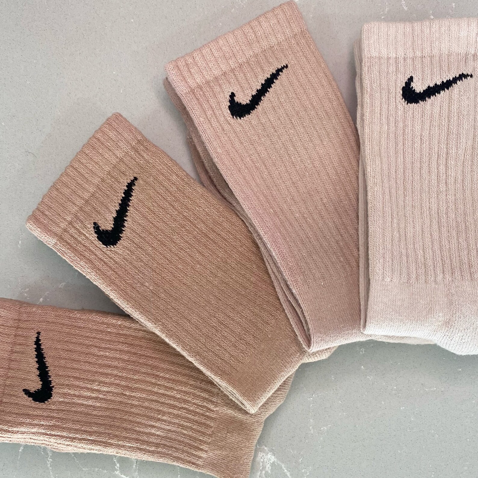 Nike 4 Pair Neutral Sock Set Tie Dye Socks Hand Customised - Etsy UK