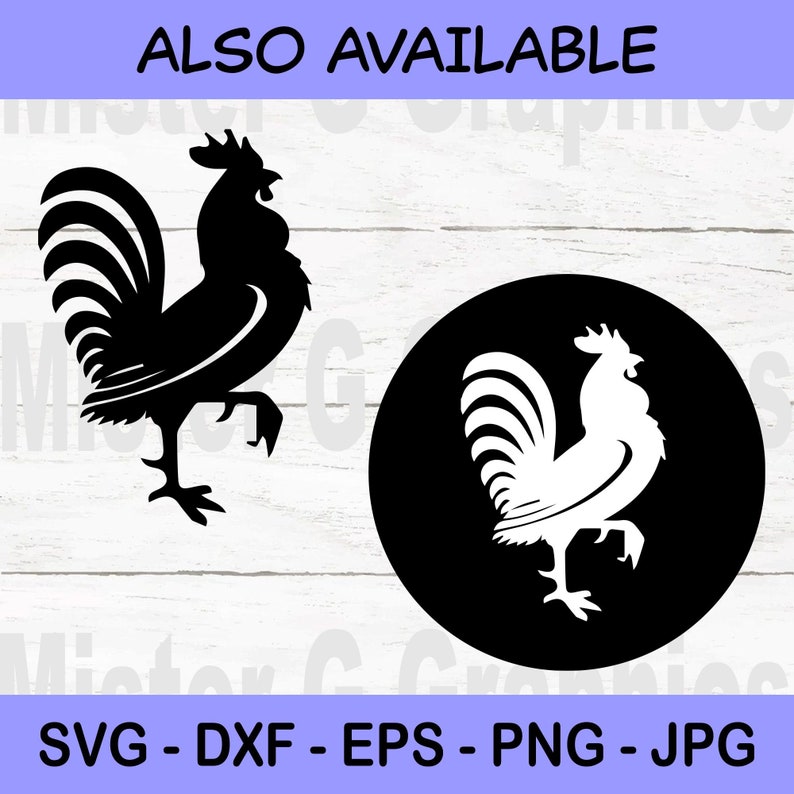 Download Clip Art Art Collectibles Rooster Dxf Rooster Cut Files For Silhouette Vector Fr008 Png Rooster Files Cricut Eps Rooster Svg Fancy Rooster Svg Rooster Clipart