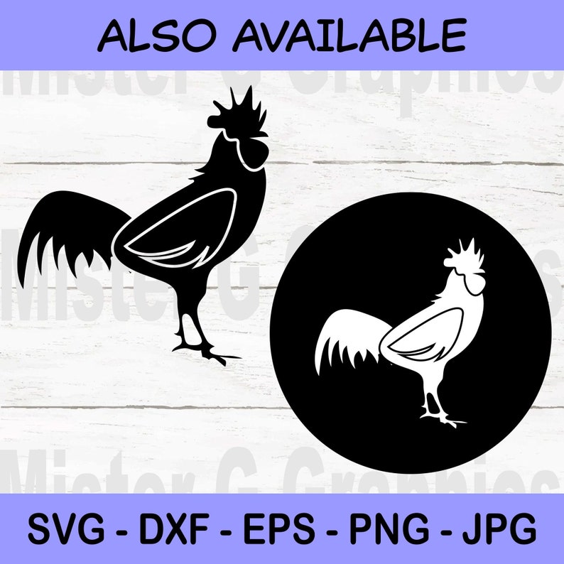Download Rooster Dxf Rooster Cut Files For Silhouette Rooster Clipart Rooster Files Cricut Eps Png Vector Fr006 Rooster Svg Fancy Rooster Svg Clip Art Art Collectibles Vadel Com