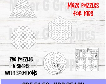 easy maze for kids etsy